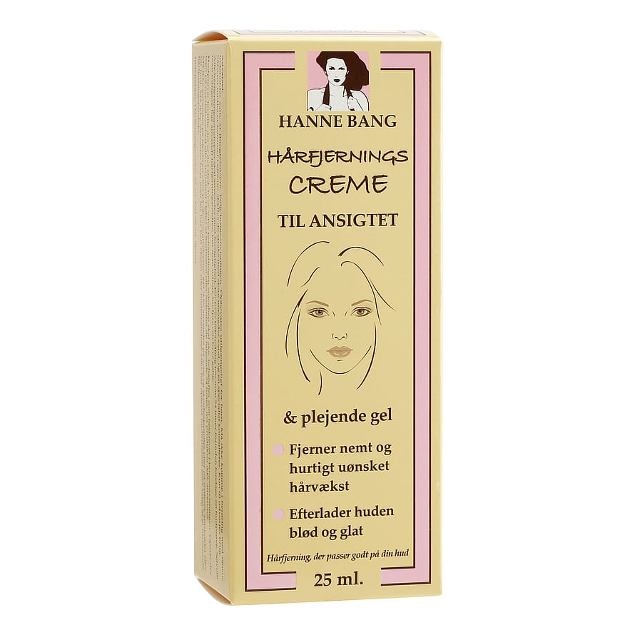 Hanne Bang Hårfjerningscreme til Ansigtet 25 ml + 20 ml