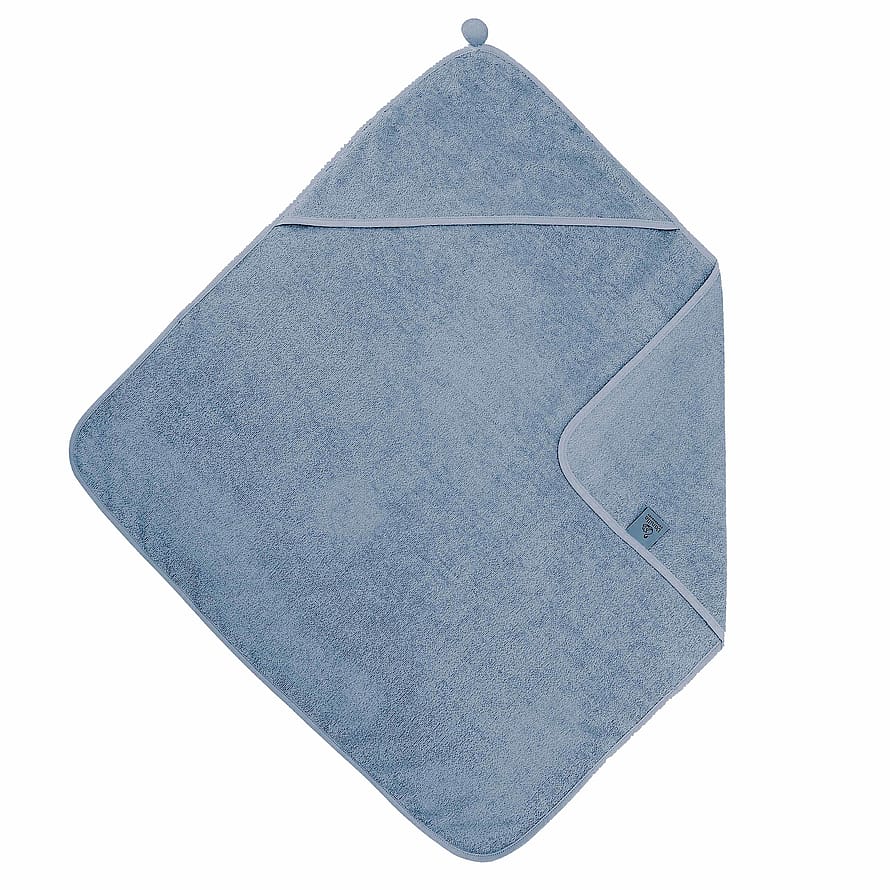 Vanilla Copenhagen Babyhåndklæde med hætte Blue Shadow