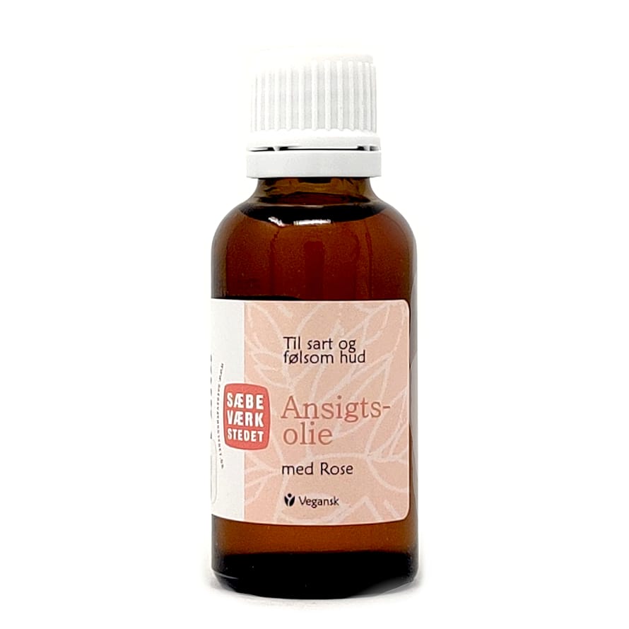 SÆBEVÆRKSTEDET Ansigtsolie med Rose og Hybenkerneolie, øko 30 ml