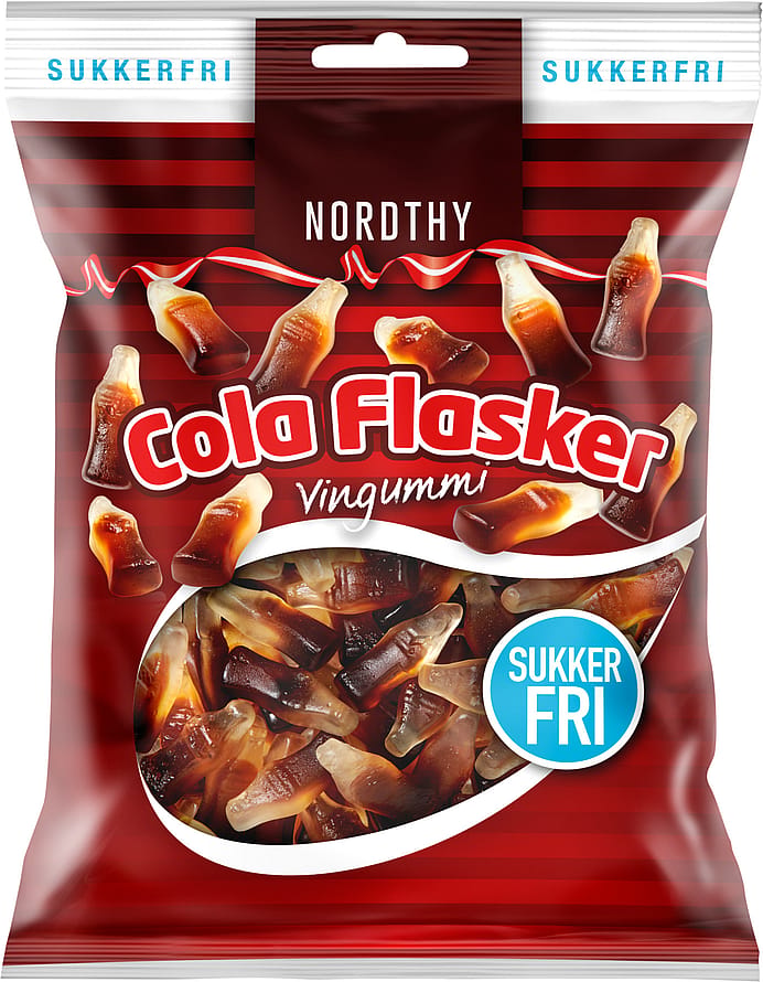 Nordthy Sukkerfri Colaflasker 80 g