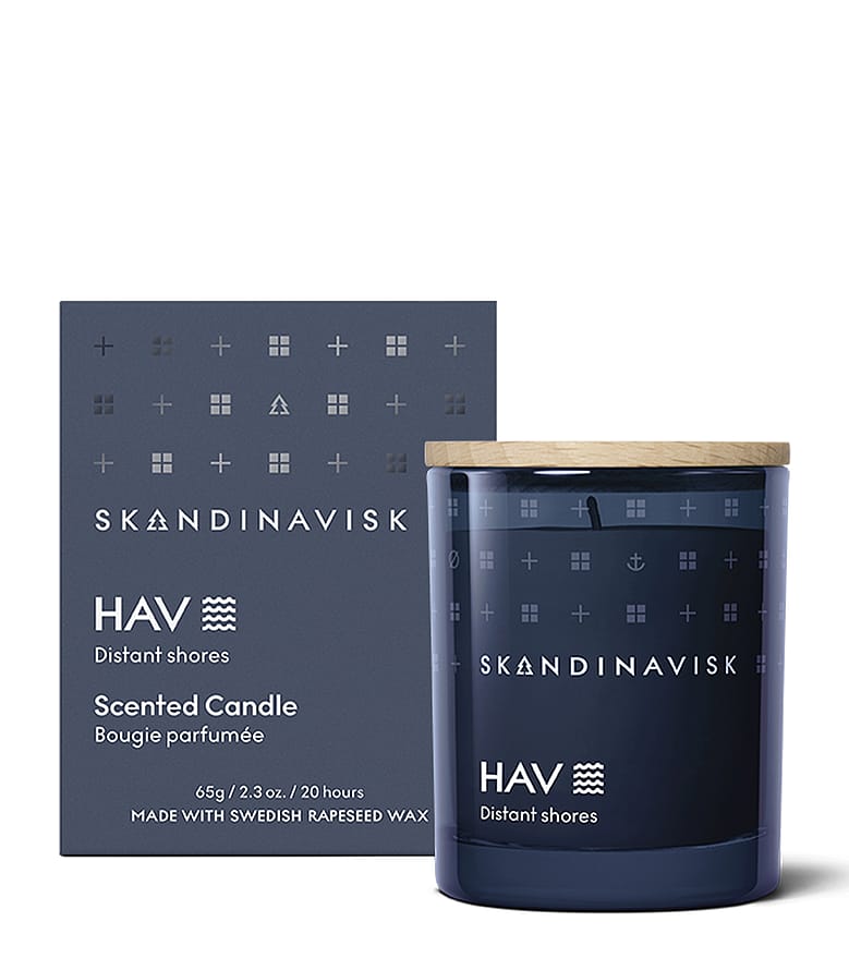 SKANDINAVISK HAV Duftlys med Låg 65 g