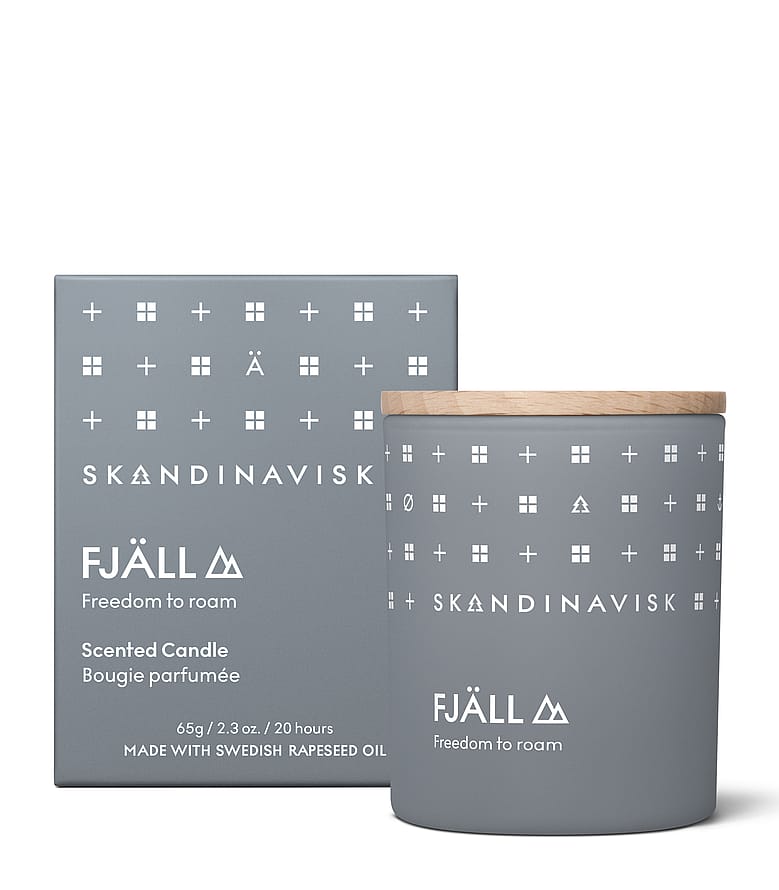 SKANDINAVISK FJÄLL Duftlys med Låg 65 g
