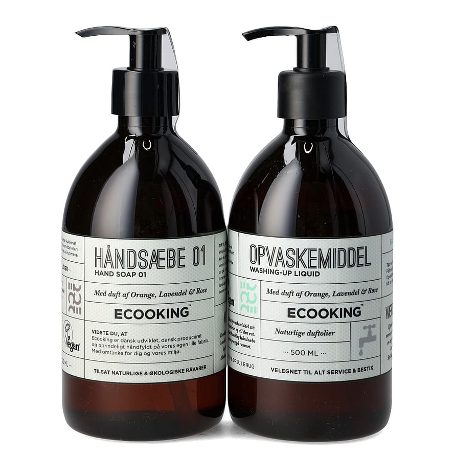 ECOOKING Håndsæbe og Opvaskemiddel Sampak 2 x 500 ml