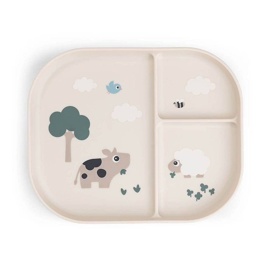 Done by Deer Foodie Inddelt Tallerken Tiny Farm Sand