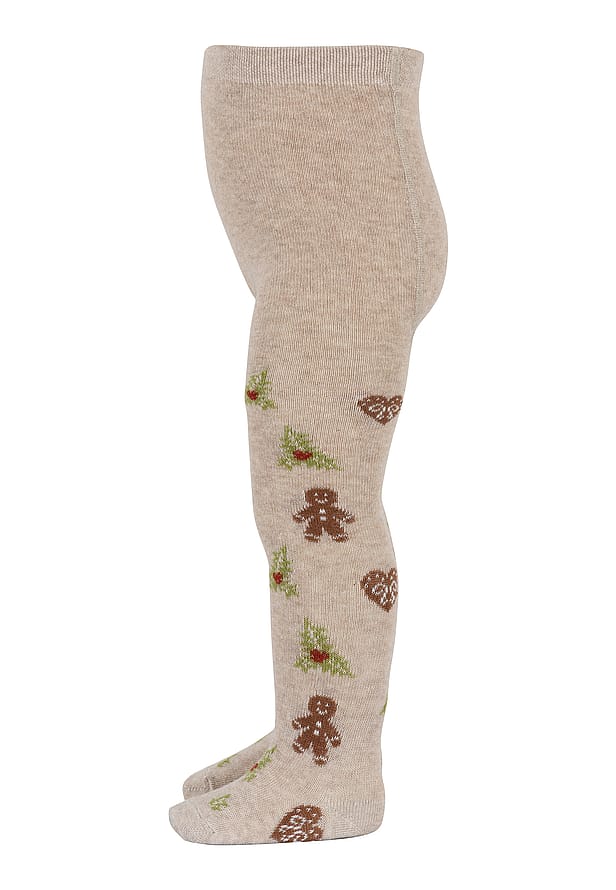 MPkids Christmas Tights Beige Melange 110