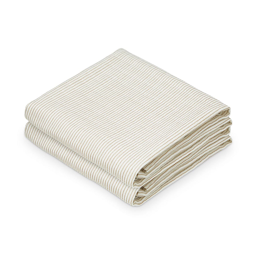 Cam Cam Copenhagen Stofble 2-Pak Classic Stripes Camel