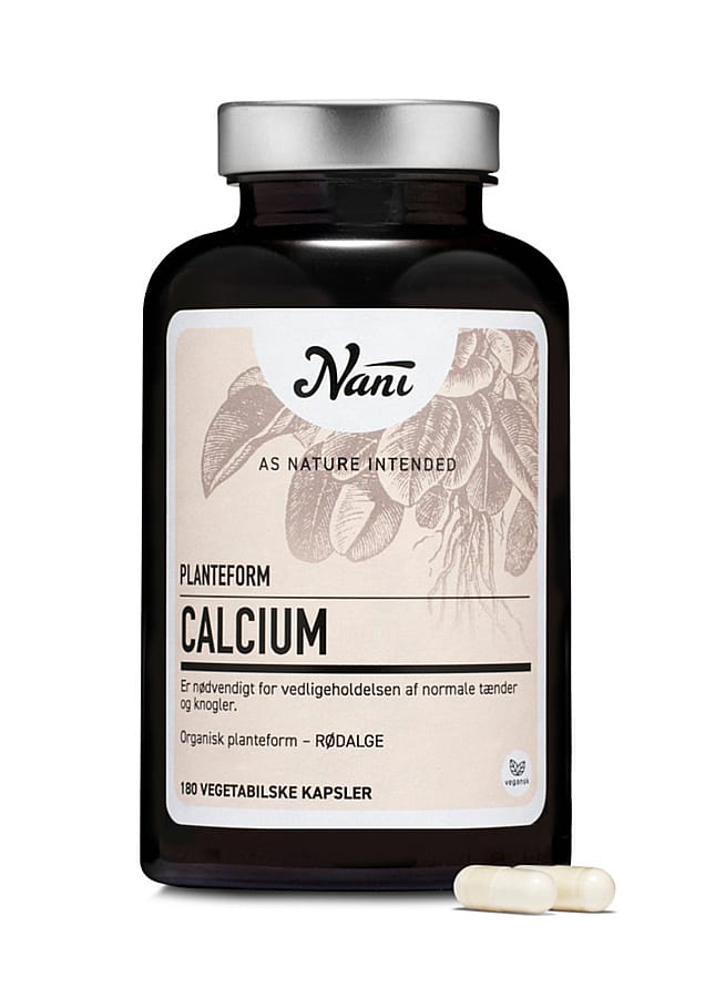Nani Calcium på Organisk Planteform 180 kaps