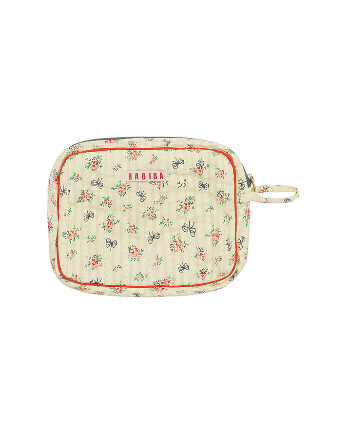 HABIBA Little Bow Makeup Clutch Vanilla