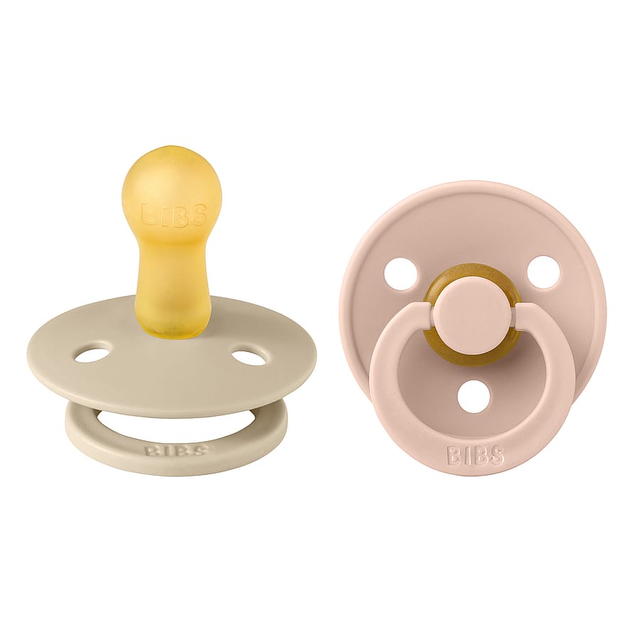 BIBS De Lux Sut 2-pak Vanilla/ Blush Str. 2