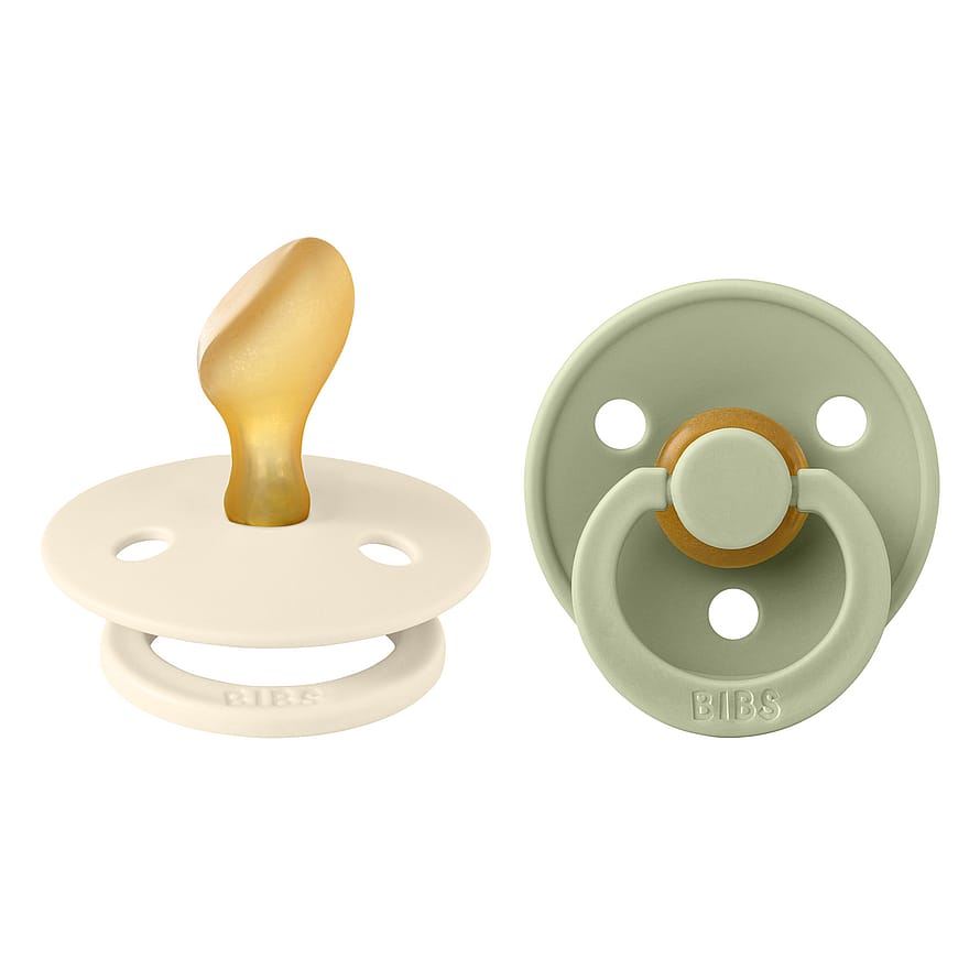 BIBS Colour Sut Latex Anatomisk 2-pak Ivory/Sage Str. 2