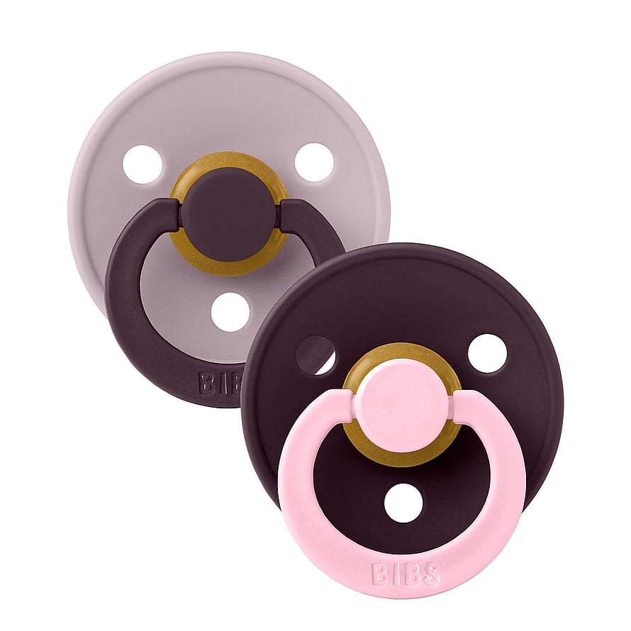 BIBS Pacifier Studio Colour 2 Pack Dusky Lilac Plum mix Size 1