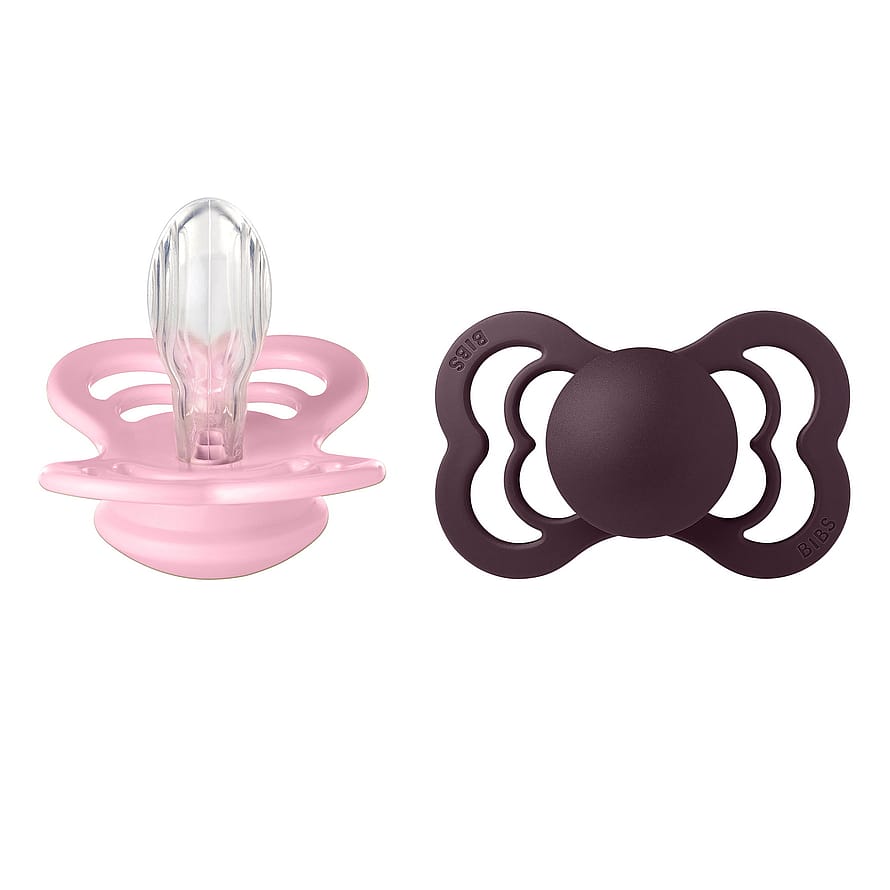 BIBS Pacifier Supreme 2-Pak Silicone Size 2