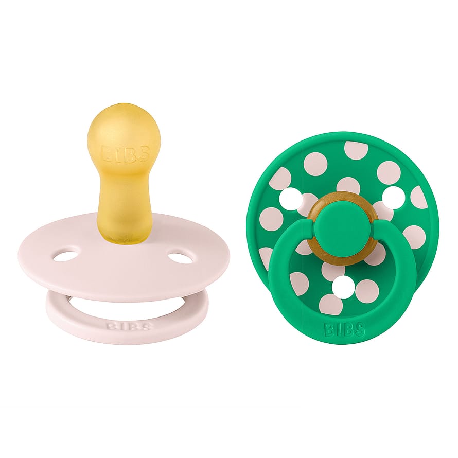 BIBS Pacifier Studio Colour Petal/Cactus 2-Pak Latex Size 2
