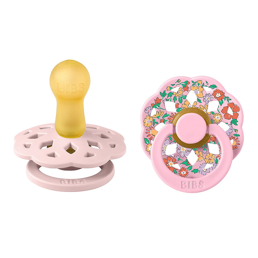 BIBS x Liberty Pacifier Boheme Blossom Mix Oscar Meadow Latex Size 2