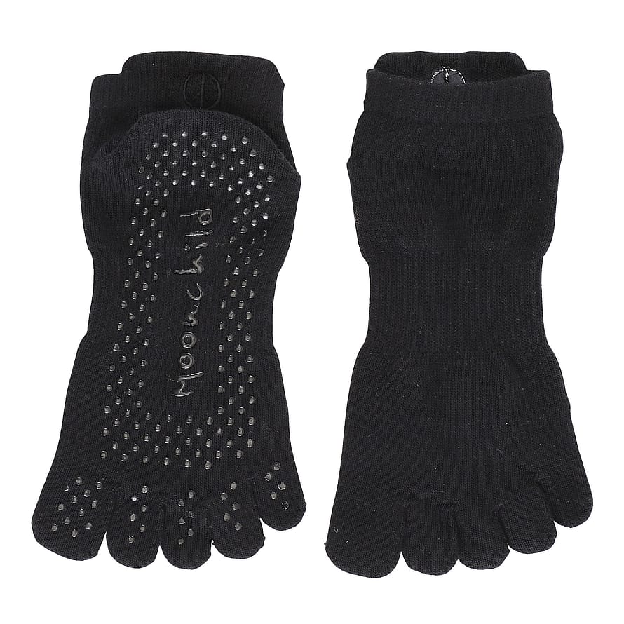 Moonchild Grip Socks Low Rise Onyx Black M