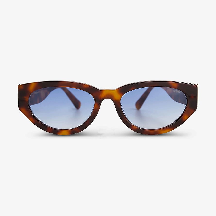 MESSYWEEKEND Audrey Solbriller Tortoise Blue