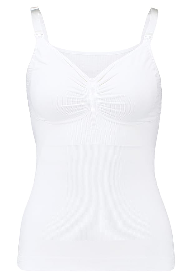 Carriwell Sømløs Ammetop med Shapewear Hvid M