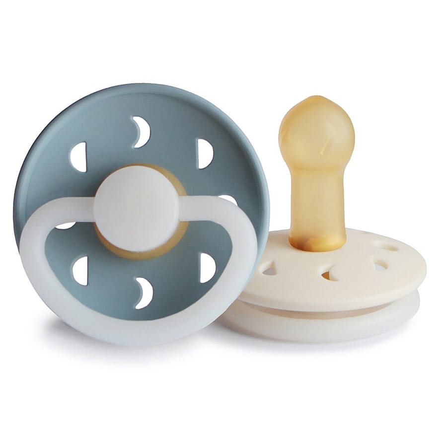FRIGG Moon Phase Natsutter i Latex 2-pak Stone Blue/Cream Str. 2