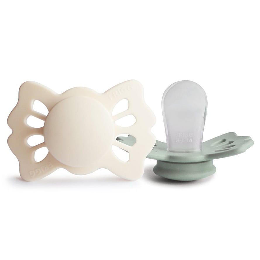 FRIGG Lucky Sutter i Silikone 2-pak Cream/Sage str. 1
