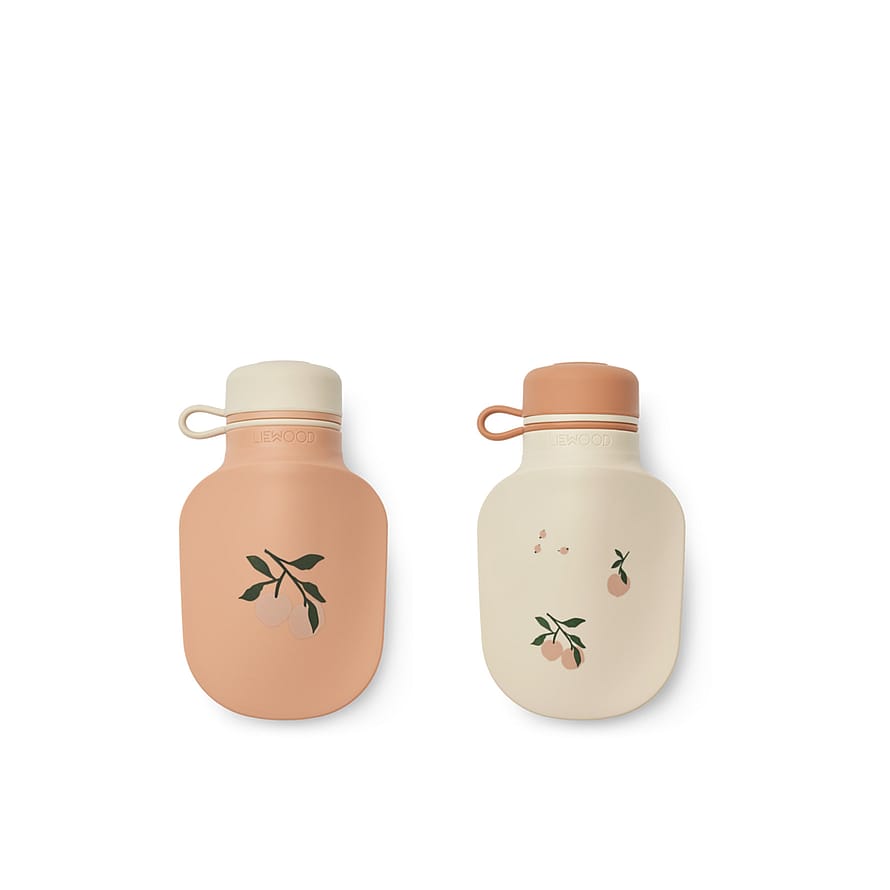 LIEWOOD Lizzie Smoothie Bottle 2-Pack Peach / Sea Shell
