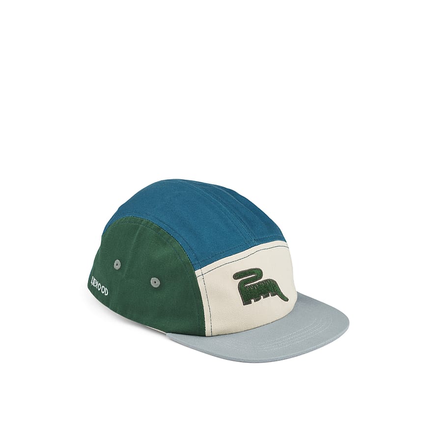 LIEWOOD Rory Printed Cap Blue Fog Multi Mix 53