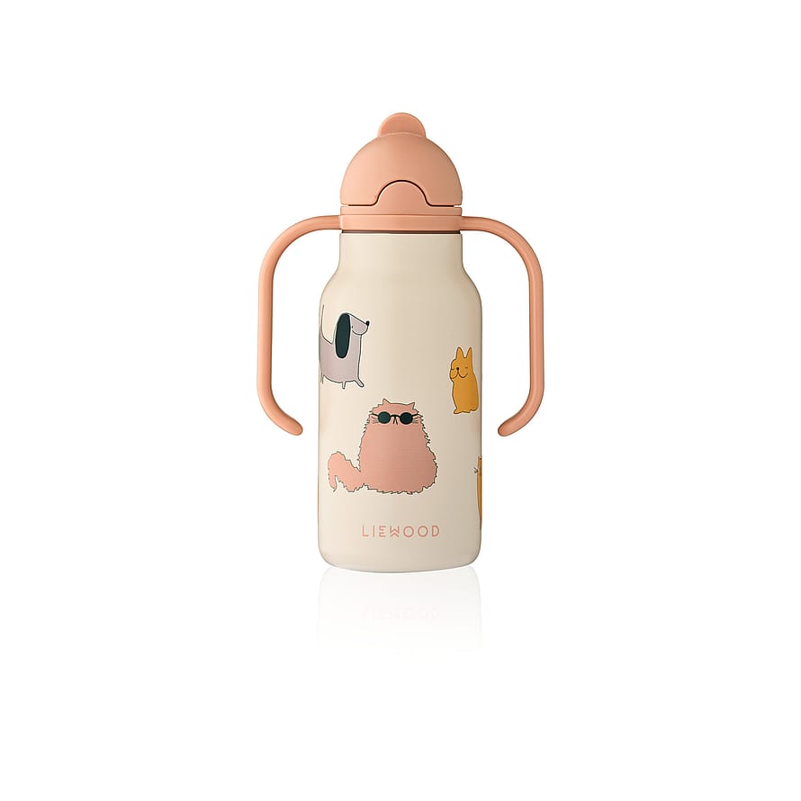 LIEWOOD Kimmie Water Bottle Cats And Dogs / Sandy 250 ml