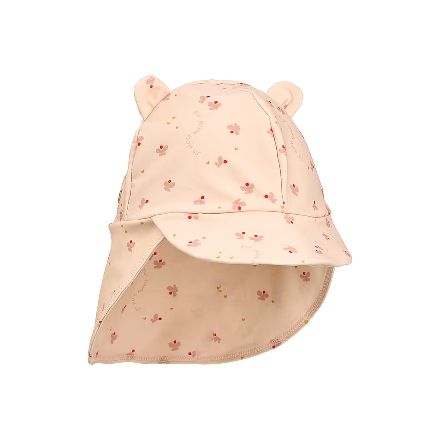 LIEWOOD Senia Solhat med ører Butterfly / Apple blossom 3-6 mdr.