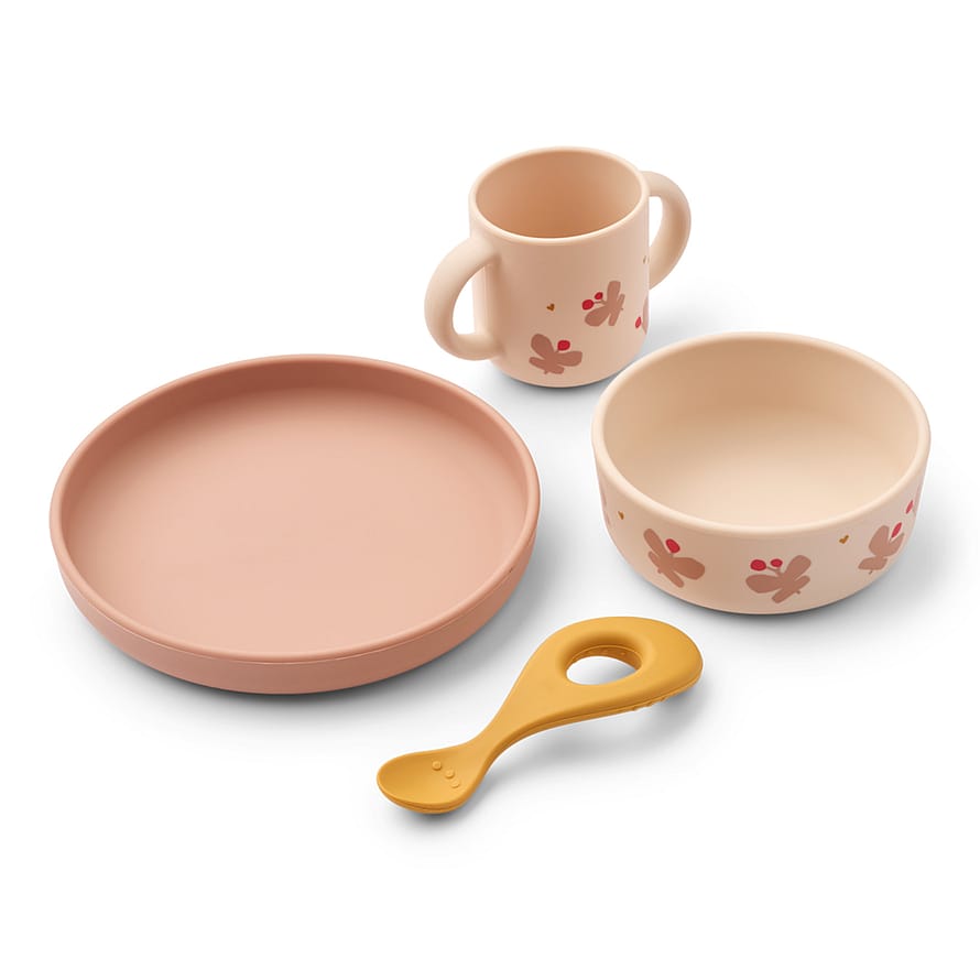 LIEWOOD Vivi Print Tableware Set Butterfly Apple Blossom OS Onesize