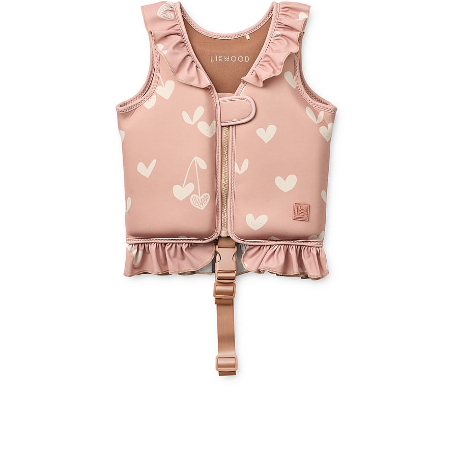 LIEWOOD Dove  Swim Vest w Frill Sweethearts / Pale tuscany 15-19 kg