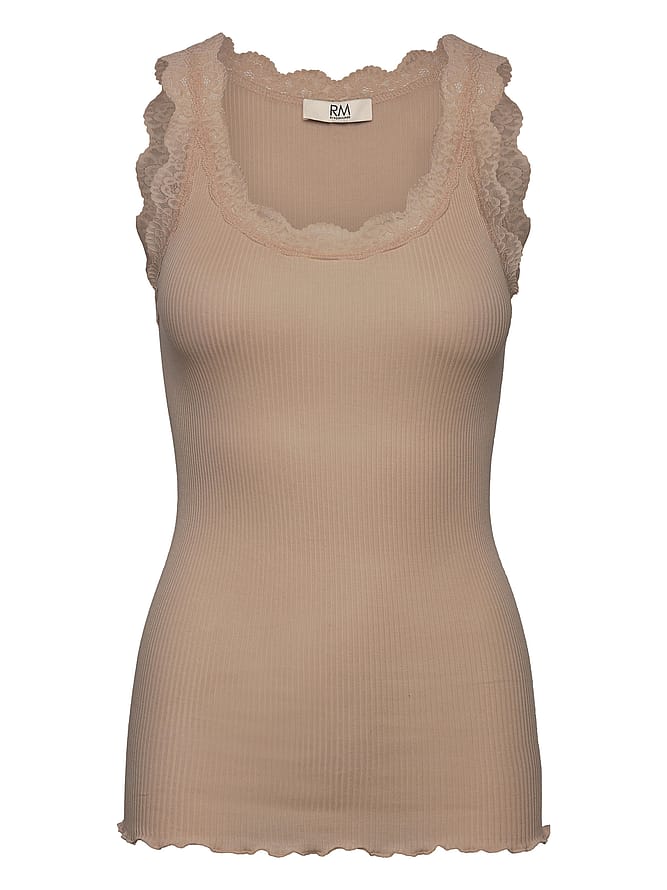 Rosemunde Regular U-neck Top Silver Mink M