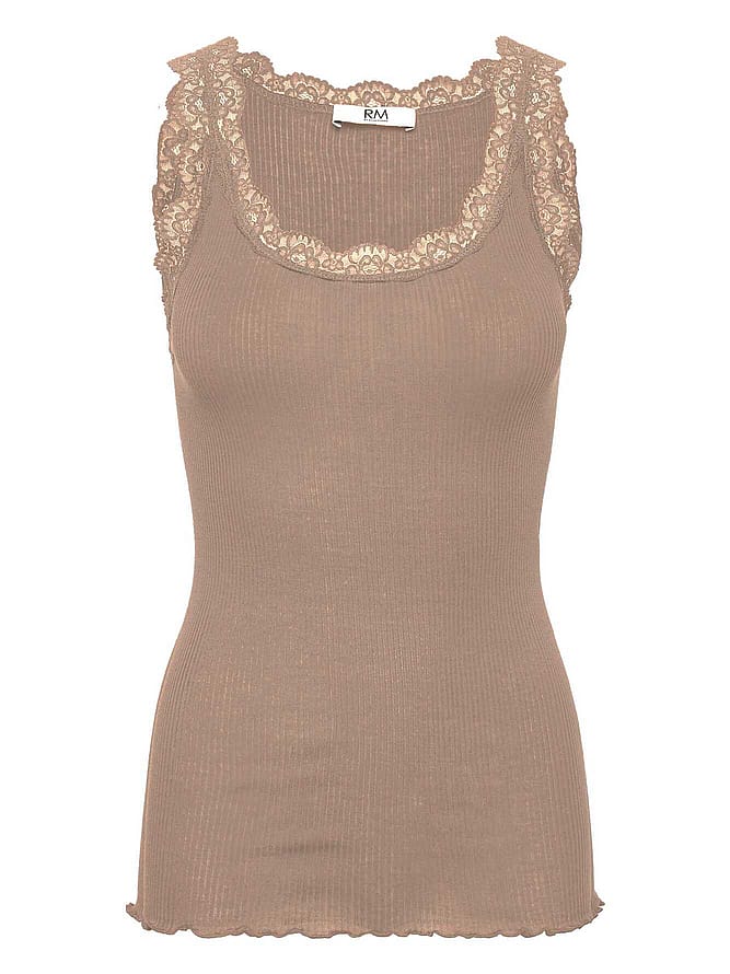 Rosemunde RMWBalta Modal SL U-Neck Top Mocha Meringue XS