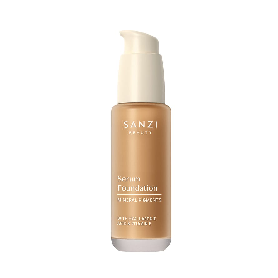Sanzi Beauty Serum Foundation Mineral Pigments 08 Deep Warm Golden