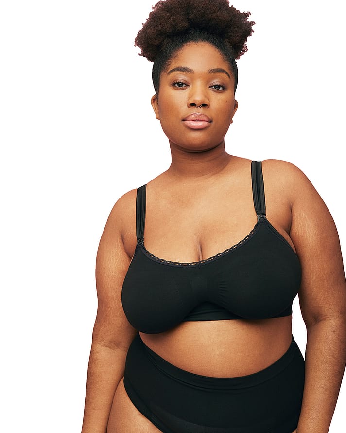 momkind Nursing Bra Black S/M H-K