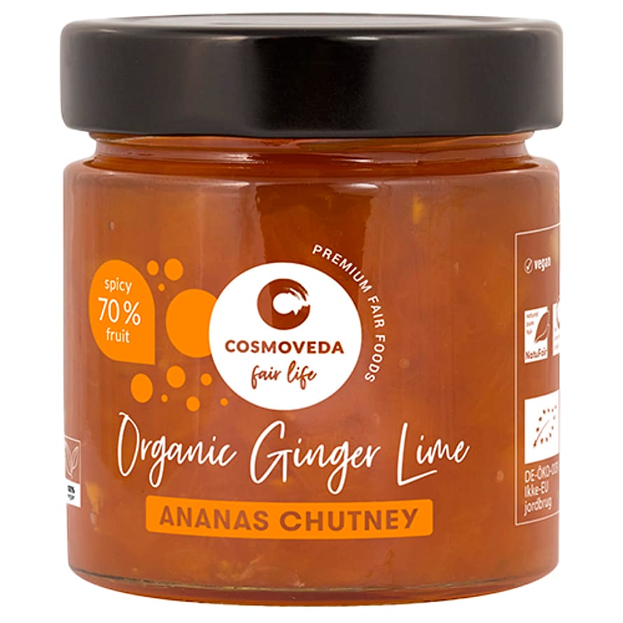 Cosmoveda Chutney Ingefær lime Ø 300 g