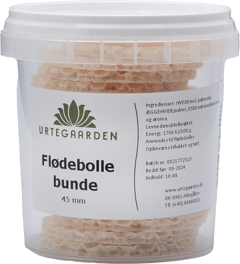 Urtegaarden Flødebollebunde 45 mm 18 stk.