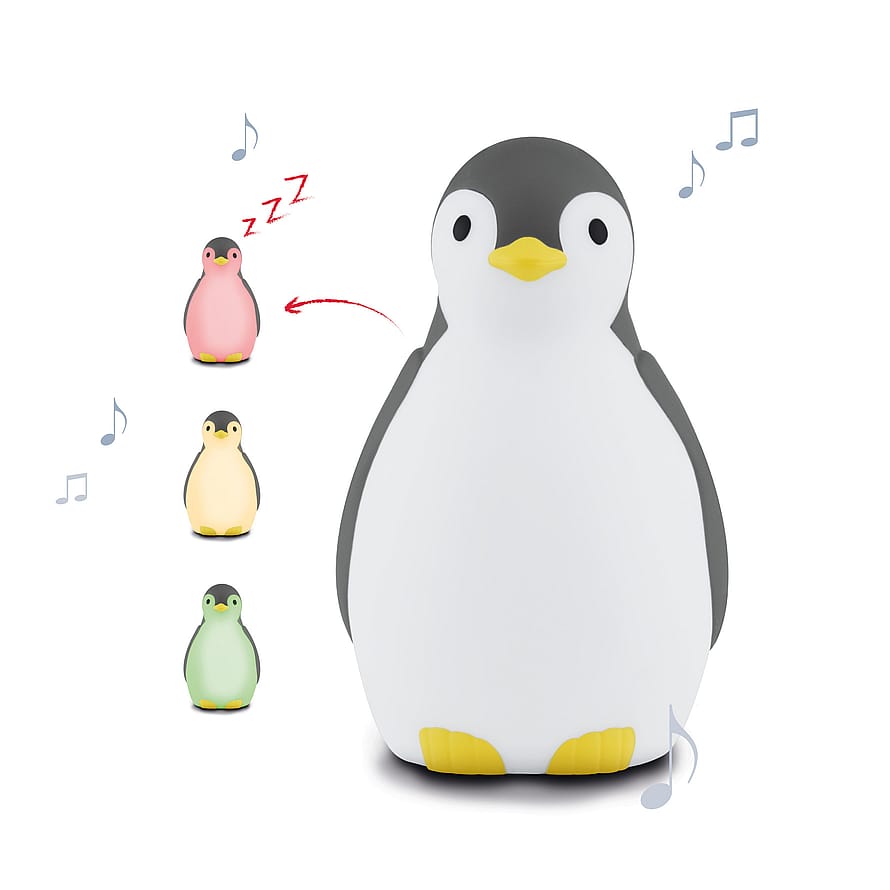 Zazu Pam the Penguin Sleeptrainer Grey