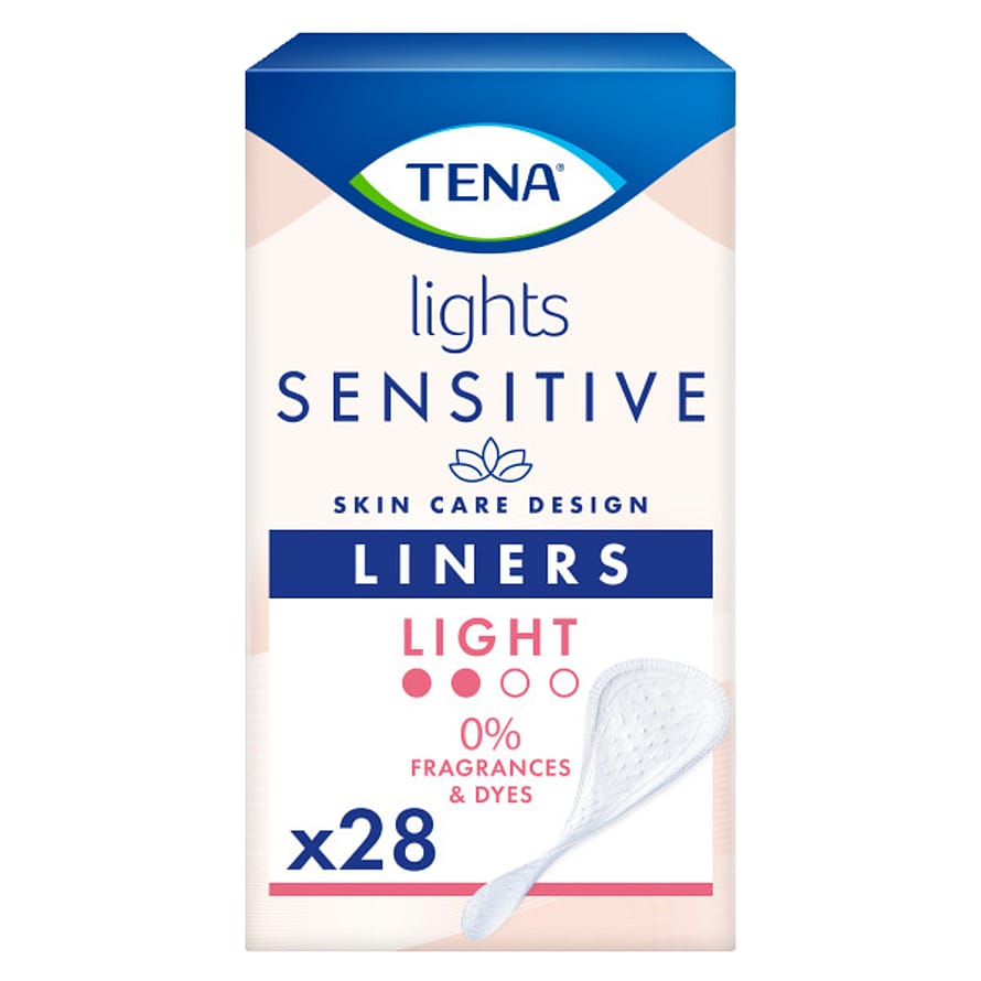 Tena Sensitive Lights Inkontinenstrusseindlæg 28 stk