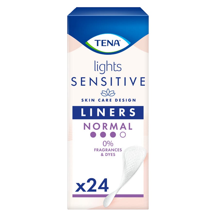 Tena Sensitive Lights Inkontinenstrusseindlæg 24 stk