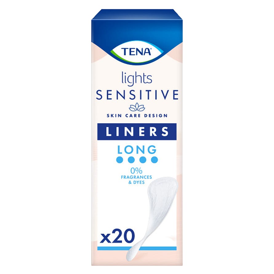 Tena Sensitive Lights Inkontinenstrusseindlæg Long