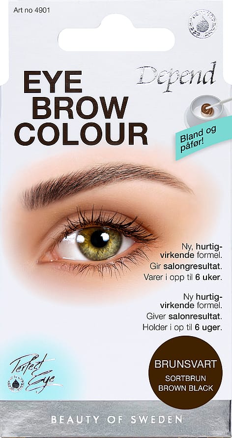 Depend Øjenbrynsfarve Brun/Sort
