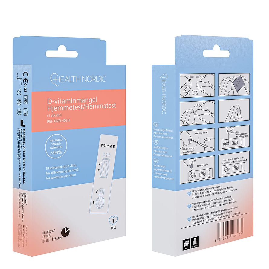 Health Nordic D-vitaminmangel Hjemmetest 1 stk.