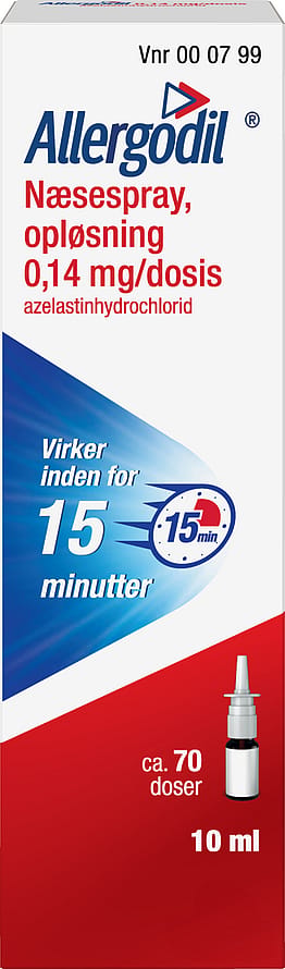Allergodil Næsespray 4 mg/dosis 10 ml