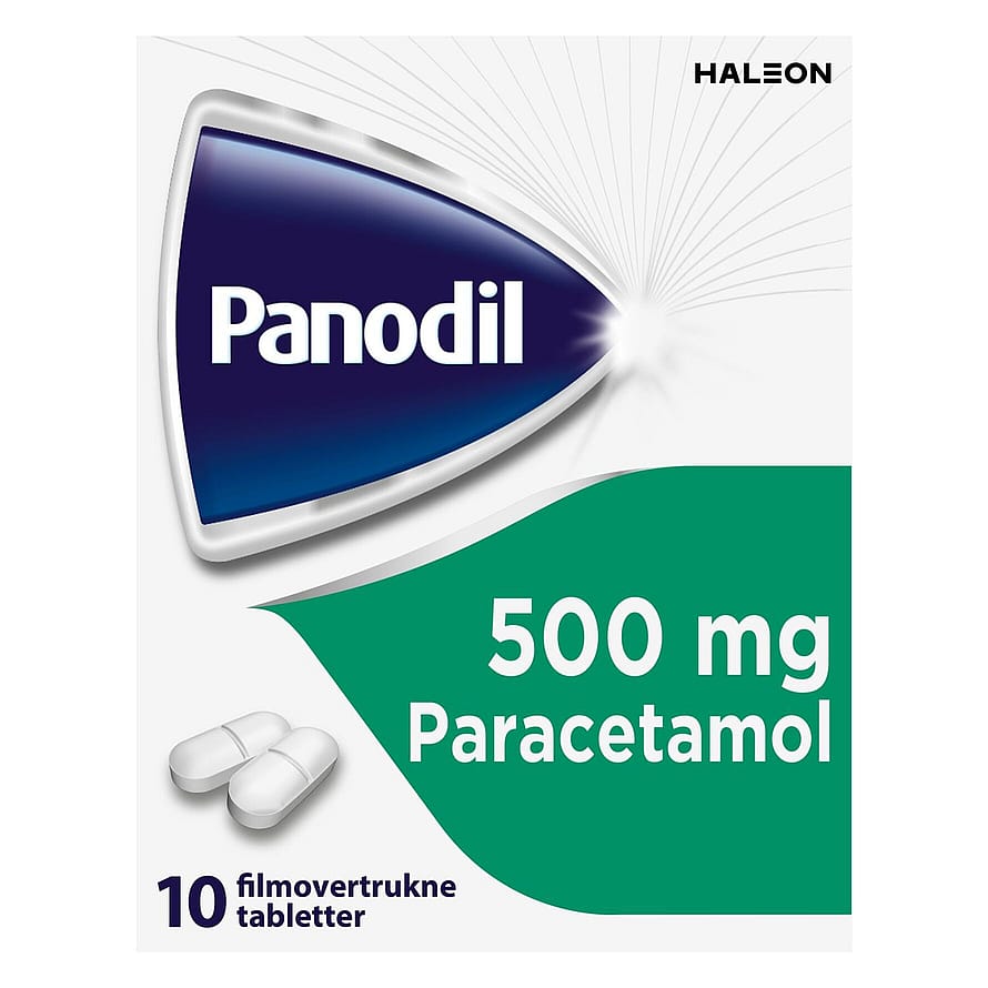 Panodil 500 mg filmovertrukne tabletter 10 tabl.