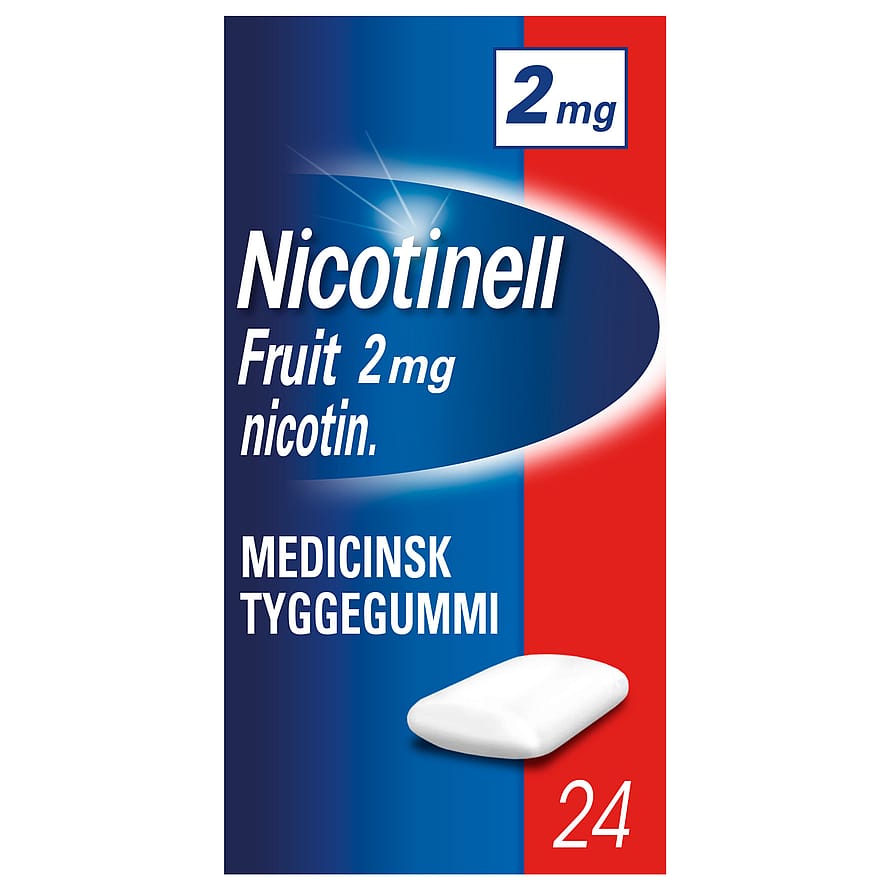 Nicotinell Fruit Tyggegummi 2 mg 24 stk