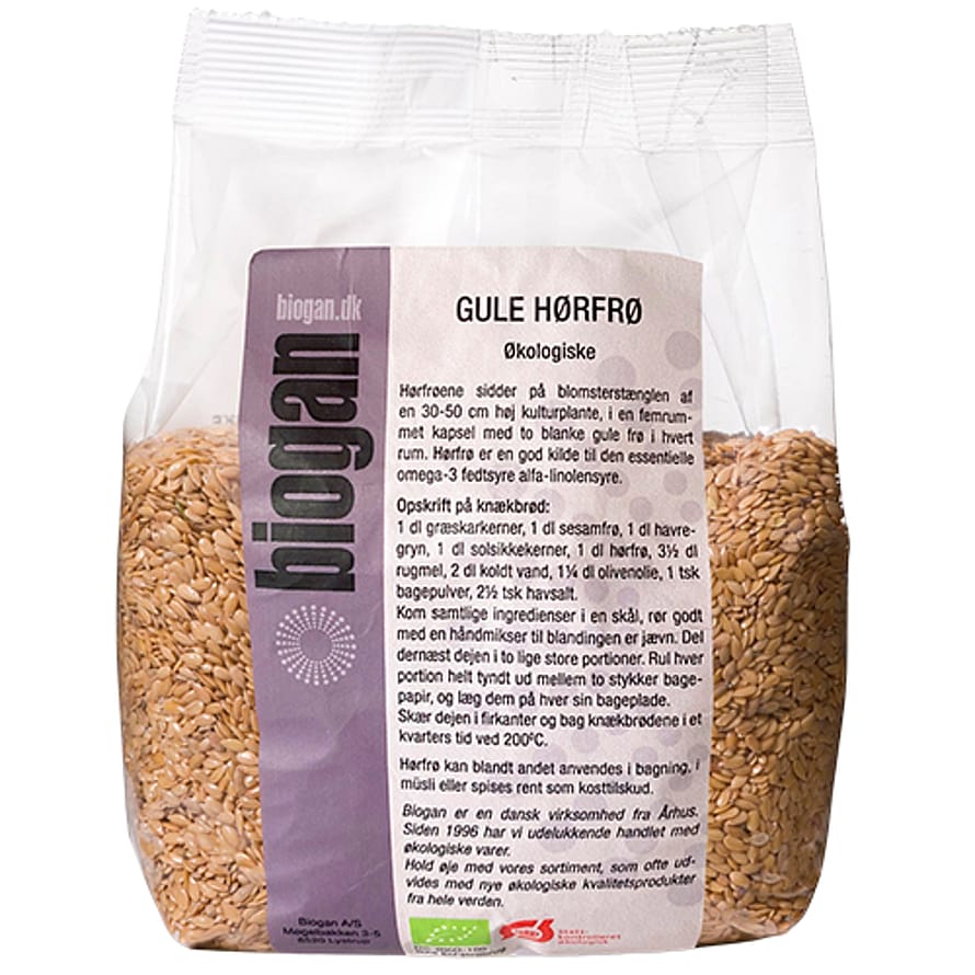 Biogan Hørfrø gule Ø 500 g