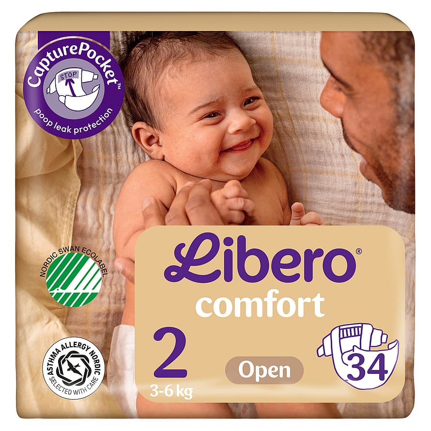 Libero Comfort Ble Str. 2 3-6 kg (34 stk)