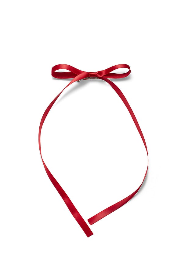 KICKS Beauty Mini Hair Clip with Bow Red