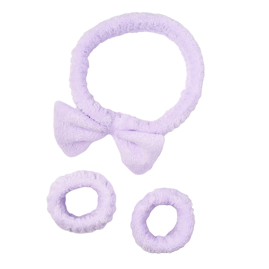 KICKS Beauty Head- & Wristband Set Lilac