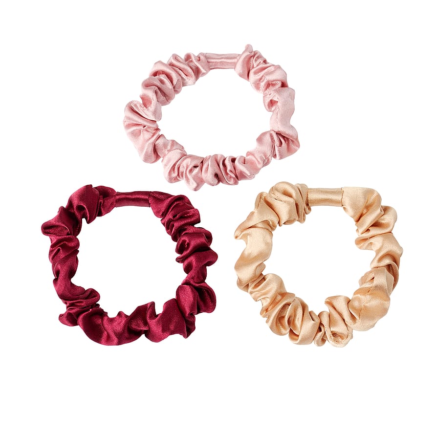 KICKS Beauty Slim Scrunchies Burgundy Mix