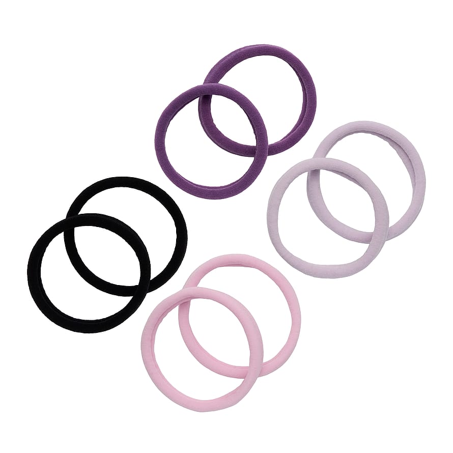 KICKS Beauty Soft Rolled Ties Purple 8-pak